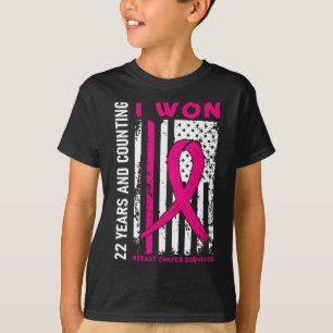 Ik heb 22 jaar lang Jubileum C gewonnen voor borst T-shirt