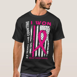 Ik heb 22 jaar lang Jubileum C gewonnen voor borst T-shirt