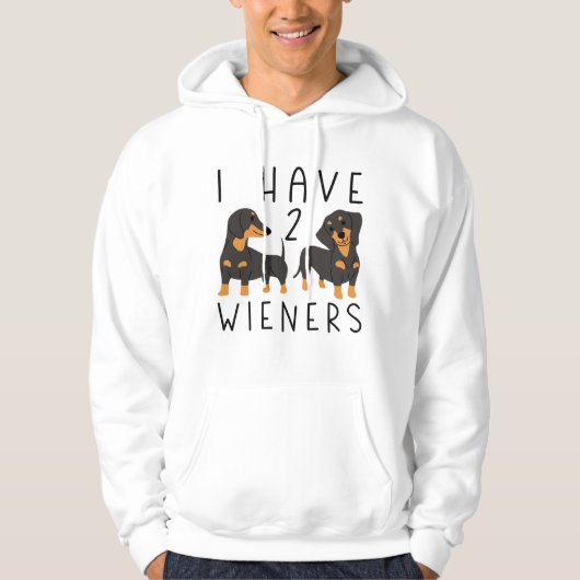 Ik Heb 2 Worstjes Hoodie (Voorkant)