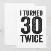 Ik heb 30 keer grappige Birthday Gift veranderd Kaart (Voorkant / Achterkant)