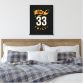 Ik heb 33 keer gedraaid. Funny 66th Birthday Canvas Afdruk (Insitu (Slaapkamer))