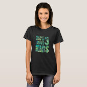 Ik heb 3 Kinder vader Papa Poppen P T-shirt (Voorkant volledig)