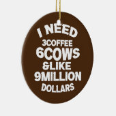 Ik heb 3 kisten 6 koe Koe Lover Farmer nodig Keramisch Ornament (Rechts)