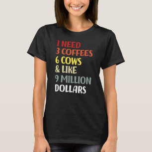 Ik heb 3 koffie nodig van 6 Koeien en ongeveer 9 m T-shirt