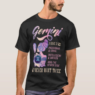 Ik heb 3 Sides Gemini Zodiac Sign T-shirt