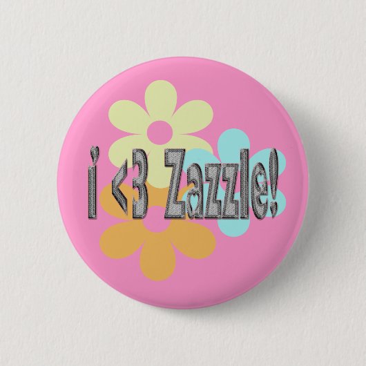 Ik heb 3 Zazzle. Ronde Button 5,7 Cm (Voorkant)