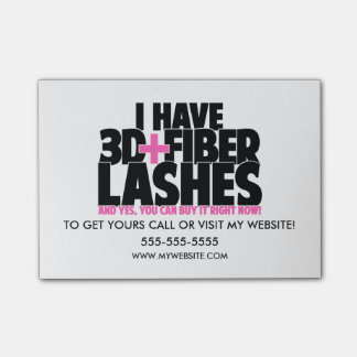 Ik heb 3d + Fibre Lashes Post-it® Notes