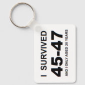 Ik heb 45-47 overleefd sleutelhanger (Voorkant)