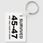 Ik heb 45-47 overleefd sleutelhanger (Achterkant)