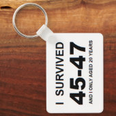 Ik heb 45-47 overleefd sleutelhanger (Voorkant)
