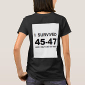 Ik heb 45-47 overleefd t-shirt (Achterkant)