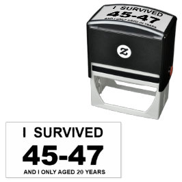 Ik heb 45-47 overleefd zelfinktende stempel