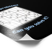 Ik heb 51 problemen Sudoku Puzzle Japan Foto Afdruk (Hoek)