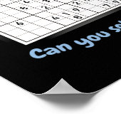Ik heb 51 problemen Sudoku Puzzle Japan Poster (Hoek)