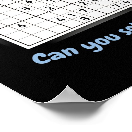 Ik heb 51 problemen Sudoku Puzzle Japan Poster (Hoek)