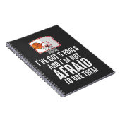 Ik heb 5 Fouls Funny sarcastische Basketball Playe Notitieboek (Rechterzijde)