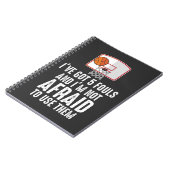 Ik heb 5 Fouls Funny sarcastische Basketball Playe Notitieboek (Linkerzijde)