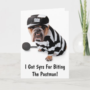 Ik heb 5 jaar voor het bakken van de postbode. kaart