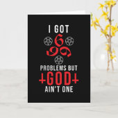 Ik heb 666 problemen, maar God is er niet één Kaart (Gele Bloem)