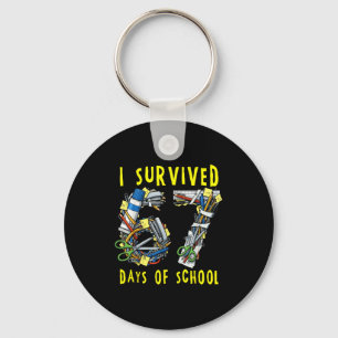 Ik heb 67 + 33 dagen school overleefd Wiskunde voo Sleutelhanger