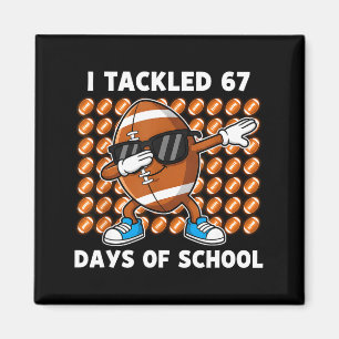 Ik Heb 67 Dagen School GeTackled 67 Meme Voetbal H Magneet