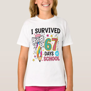 Ik heb 67 dagen school gevierd t-shirt