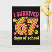 Ik heb 67 dagen school overleefd 100 dagen Brainro Kaart (Gele Bloem)