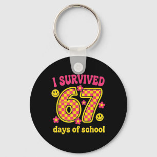 Ik heb 67 dagen school overleefd 100 dagen Brainro Sleutelhanger