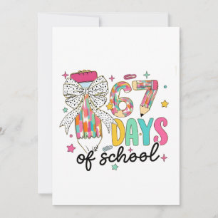 Ik heb 67 dagen school overleefd 100 dagen school  bedankkaart