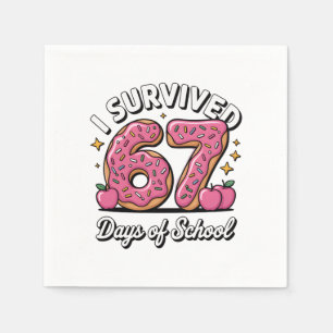 Ik heb 67 dagen school overleefd 100 dagen school servet