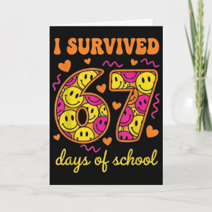 Ik heb 67 dagen school overleefd 100 dagen Zes Zev Kaart