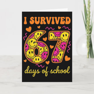 Ik heb 67 dagen school overleefd 100 dagen Zes Zev Kaart