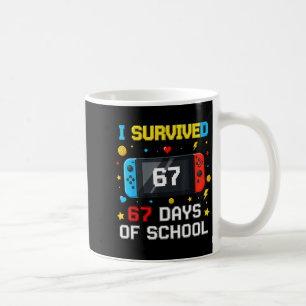 Ik heb 67 dagen school overleefd 67 Funny Teacher  Koffiemok
