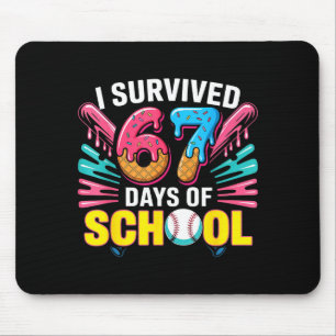 Ik heb 67 dagen school overleefd 67 Meme honkbal i Muismat
