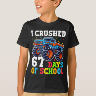 Ik heb 67 dagen school overleefd 67e dag van schoo t-shirt