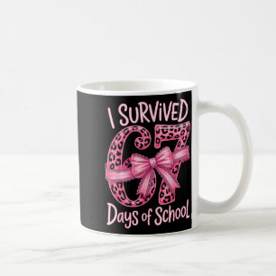 Ik heb 67 dagen school overleefd Coquette meisjes Koffiemok