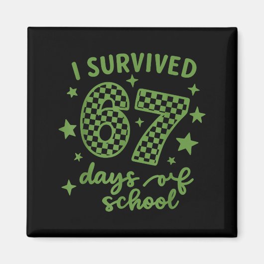Ik heb 67 dagen school overleefd Docenten Student, Magneet (Voorkant)