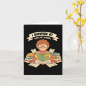 Ik heb 67 dagen school overleefd Funny 67 leraren Kaart (Gele Bloem)