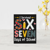 Ik heb 67 dagen school overleefd Funny 67 leraren  Kaart (Gele Bloem)