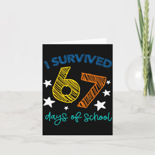 Ik heb 67 dagen school overleefd Funny 67 leraren  Kaart