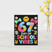 Ik heb 67 dagen school overleefd Funny 67 leraren  Kaart (Gele Bloem)
