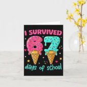 Ik heb 67 dagen school overleefd Funny 67 leraren Kaart (Gele Bloem)
