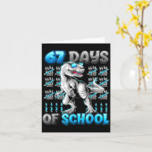 Ik heb 67 dagen school overleefd Funny 67 Meme Din Kaart (Gele Bloem)