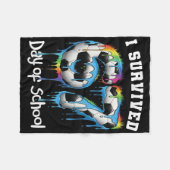 Ik heb 67 dagen school overleefd Funny 67 Meme Ler Fleece Deken (Voorkant (Horizontaal))