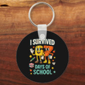Ik heb 67 dagen school overleefd Funny 67 Meme Ler Sleutelhanger (Voorkant)