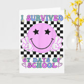 Ik heb 67 dagen school overleefd Funny 67 Meme Stu Kaart (Gele Bloem)