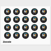 Ik heb 67 dagen school overleefd Funny 6 7 Meme Le Ronde Sticker (Vel)
