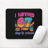 Ik heb 67 dagen school overleefd Funny Meme Ijs Muismat (Met muis)