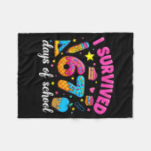 Ik heb 67 dagen school overleefd Funny Meme Leraar Fleece Deken (Voorkant (Horizontaal))