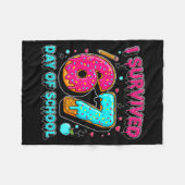 Ik heb 67 dagen school overleefd Funny Meme Leraar Fleece Deken (Voorkant (Horizontaal))